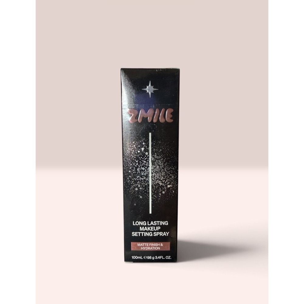 ZMILE LONG LASTING MAKEUP SETTING SPRAY, Matte Finish. 3.4 fl oz. NIB Exp 7/2027